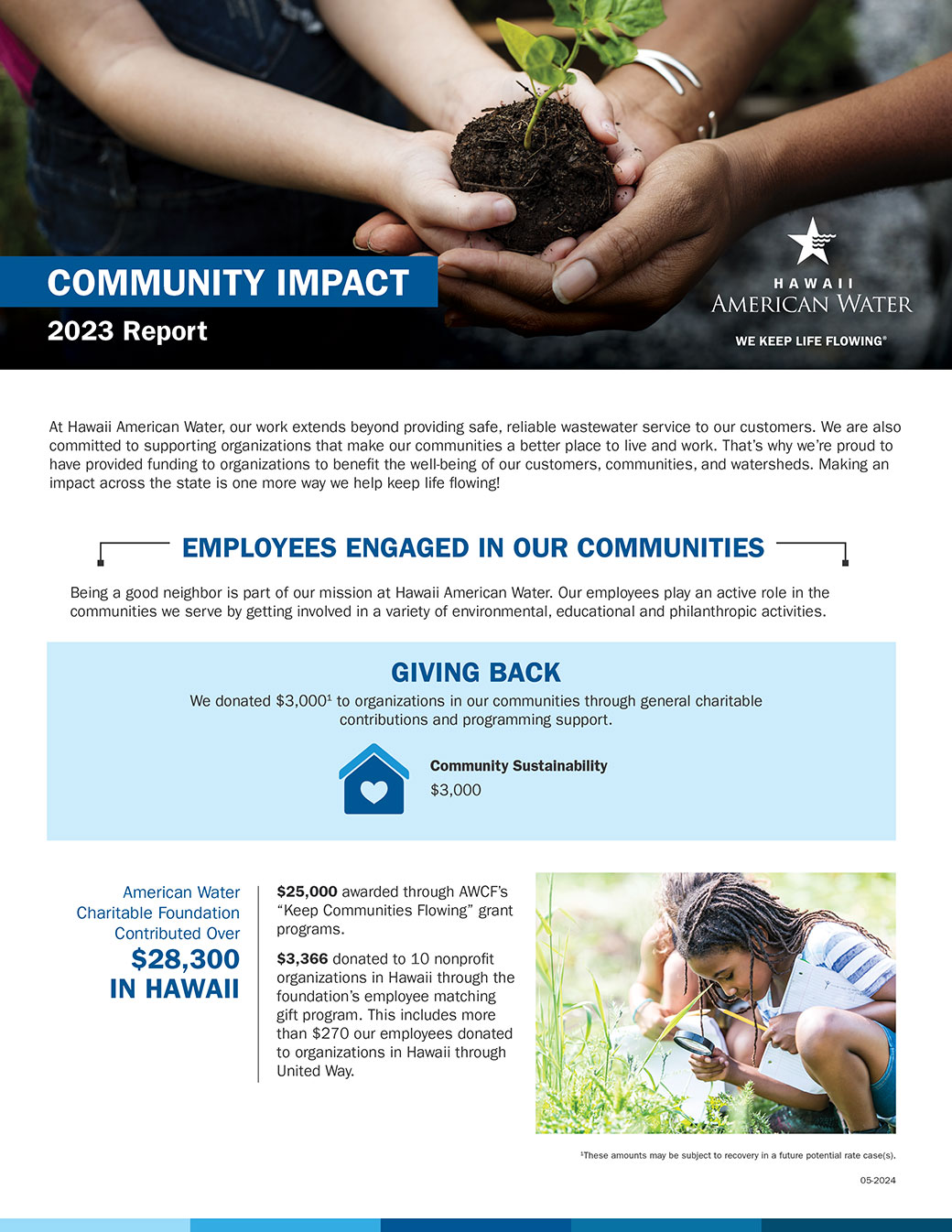 Hawaii American Water Community Impact Report
